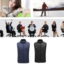 EDCRFV, 1 шт., наружный мужской жилет с электрическим подогревом, куртки без рукавов с USB подогревом, зимнее теплое пальто для взрослых, S/M/L/XL/XXL/XXXL/XXXXL