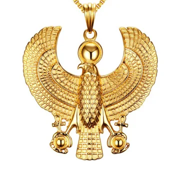 

Ancient Egyptian God Horus Royal Falcon Eagle Stainless Steel Pendant