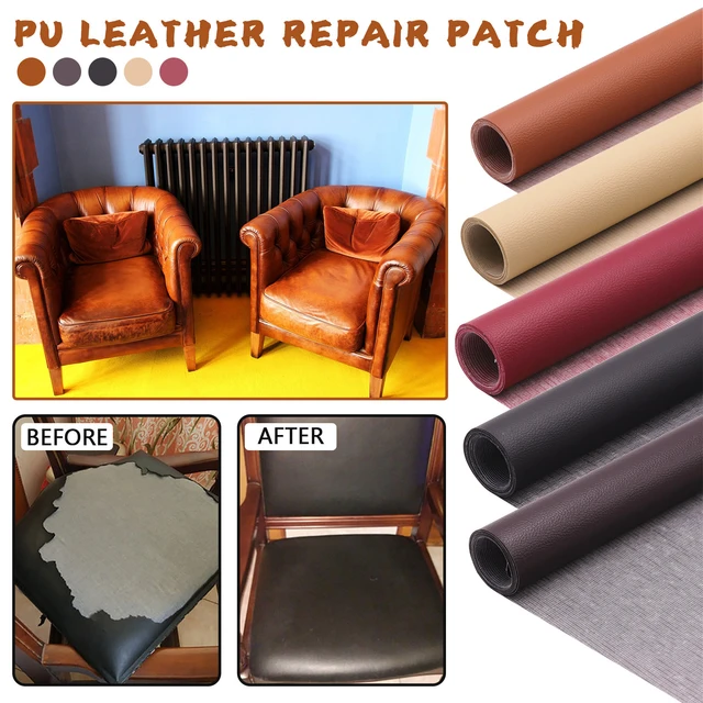 Strong Leather Repair Patch Kit Self-Adhesive Leather Refinisher Cuttable  Sofa Repair Tape for Furniture Couch Chair Car Seat - AliExpress