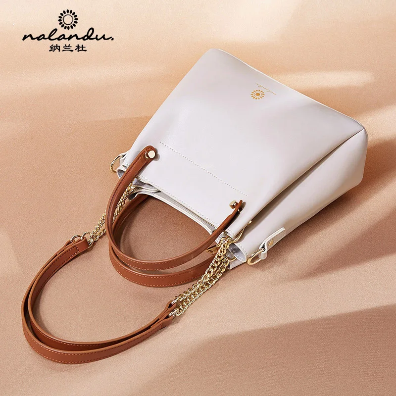

Nalan Du Leather Bag WOMEN'S Bag New Style 2019 Autumn And Winter Soft Leather Versatile Hand Bucket Bag Crossbody Bag Women's