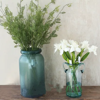 

Pu sensación simulación orquídea Iris flor Artificial hogar boda sala de estar decoración flores falsas