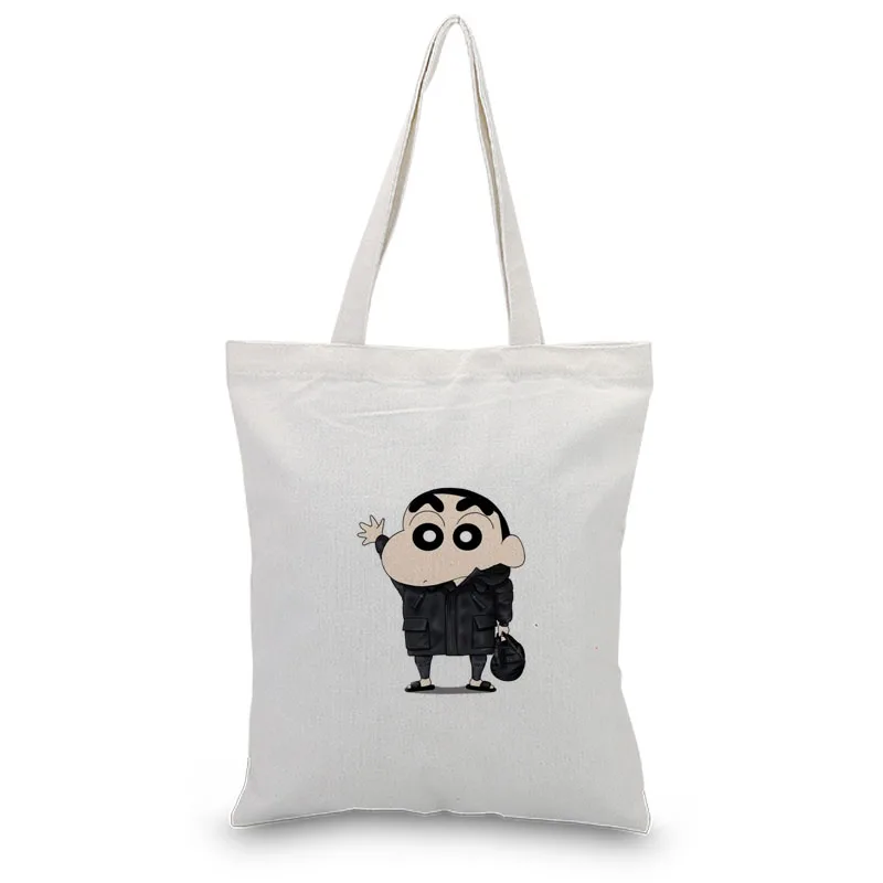Сумка Холщовая Сумка текст сделай сам ручная сумка мультяшное изображение индивидуальная печать логотипа ежедневное использование складная хозяйственная многоразовая