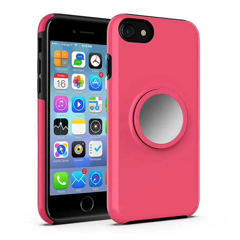 Подушка безопасности крышка телефона на подставке для iPhone 6/7/8 X Xr XS MAX samsung S10 S10e Plus противоударный 2 в 1 Гибридный ПК мягкий резиновый чехол