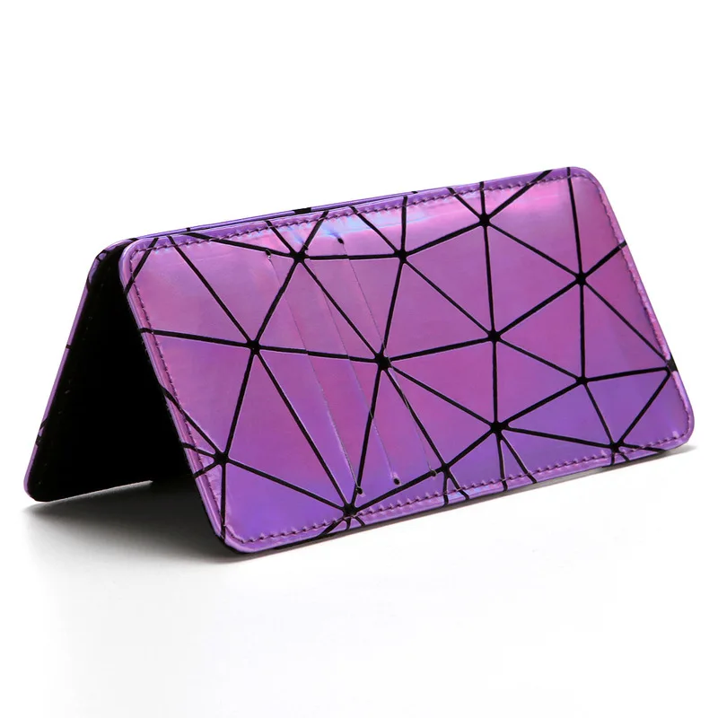 Creative Laser Diamond Indentation Line Magic Wallet Korean Ladies Credit Card Case Holder | Багаж и сумки