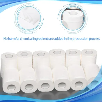 

Bathroom Toilet Paper Replacement Roll Paper Print Interesting Table Kitchen Paper 12PC Roll Pack Towels Tissue W324
