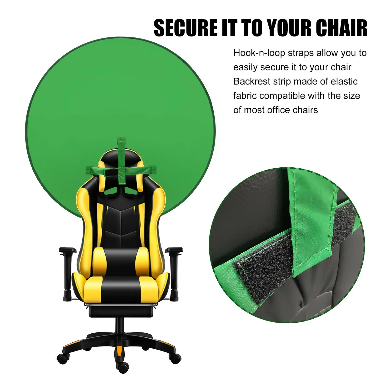 Round Green Backdrop Photography Background Screen 4.65ft 142CM For Photo Video Studio