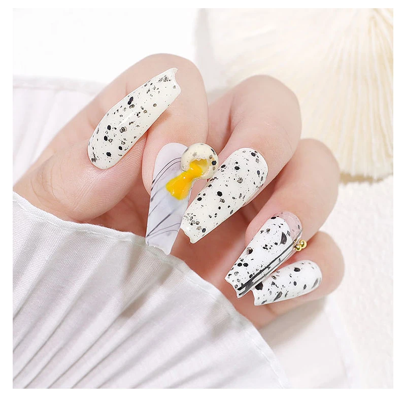 Nail Art Quick Dry Normal Sans Lampe Vernis à ongles Paillettes Paillettes  Vernis mat Longue durée Imperméable Imperméable à ongles sans cuisson 19