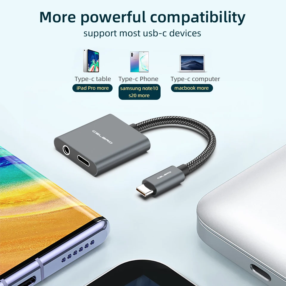 Hifi Dac Usb Type C To 3.5mm+usb-c 