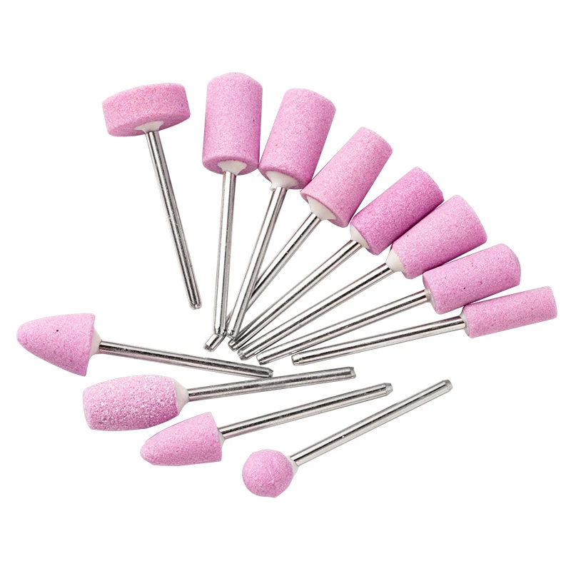 Sanding File Tools Quartz Electric Nail Drill Machine Multiple Size Stainless steel Grinding for Design 12 Pcs/Bag | Красота и