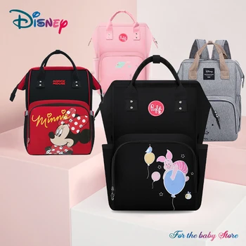 

Disney New Diaper Bag Backpack Large Capacity Waterproof Nappy Bag Kits Mummy Maternity Travel Backpack Nursing Handbag