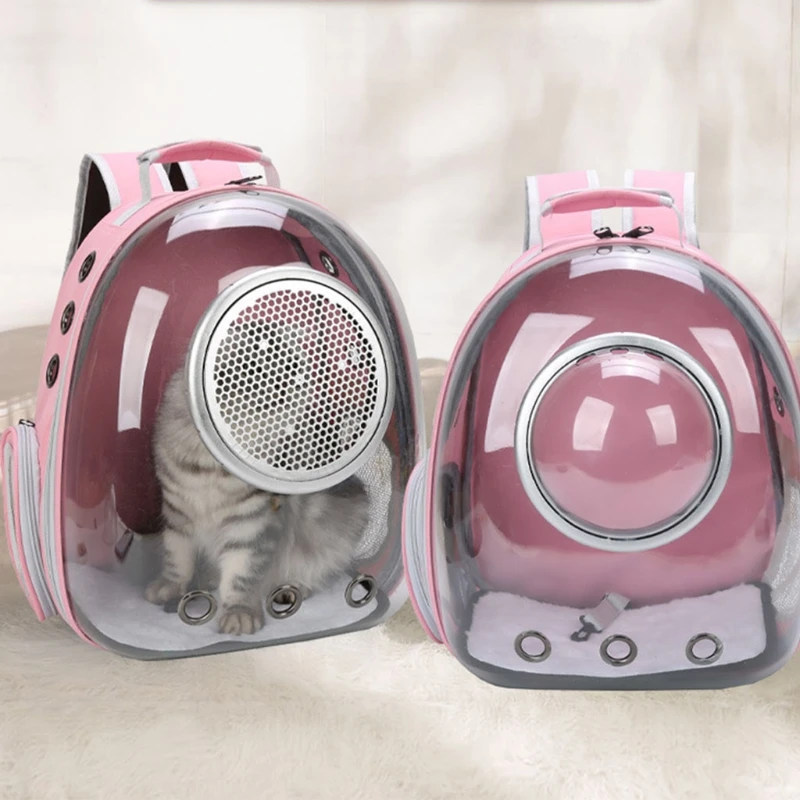 

Clear Bubble Cat Carrier Backpack Space Capsule Pet Carrier Daypack Breathable for Large Cats and Small Dogs Carrying Bag Travel