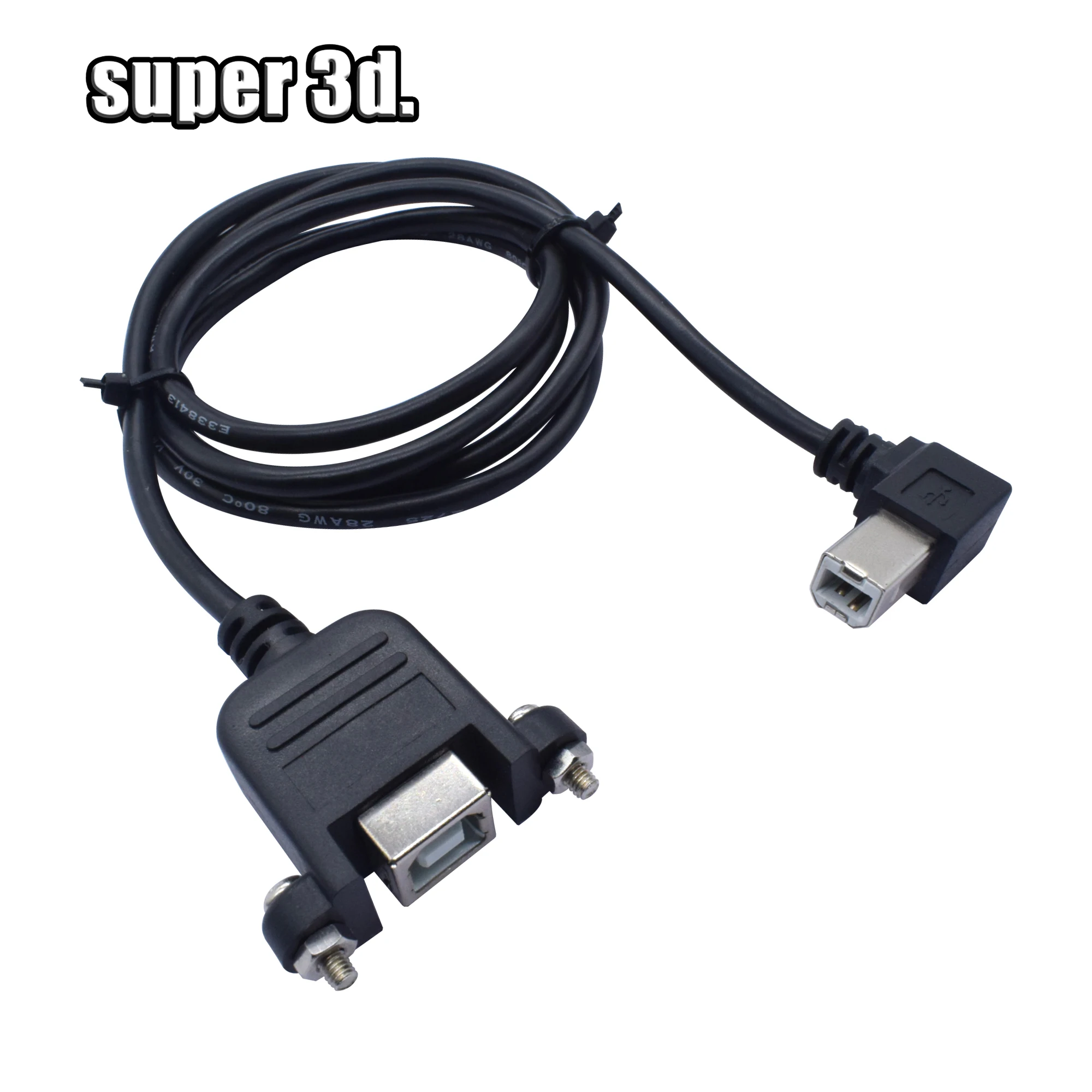 USB 2,0 A папа к USB B папа Тип B BM прямоугольный принтер сканер 90 градусов кабель 30 см 100 см BM угловой удлинитель