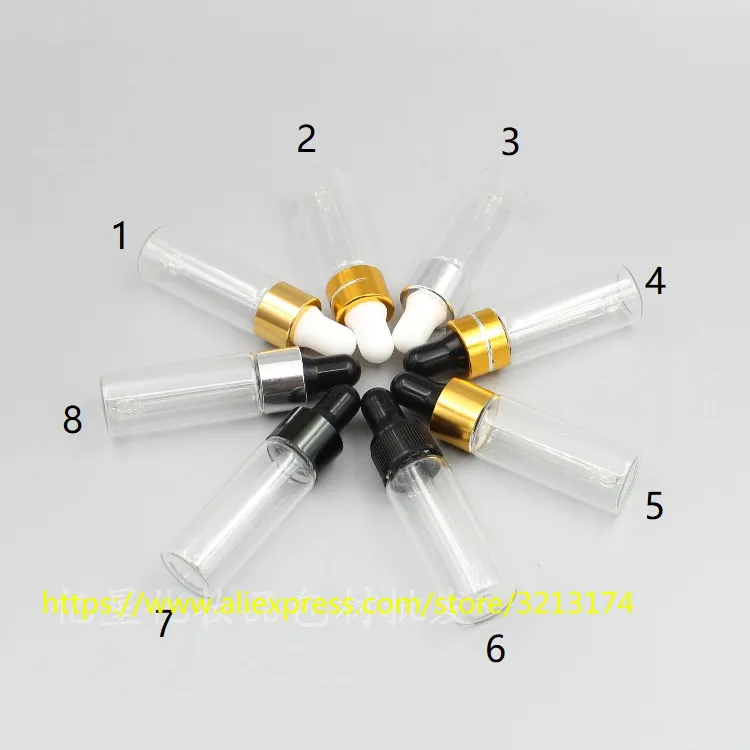 Оптовая продажа 5 мл прозрачная стеклянная бутылка мини для образцов парфюм