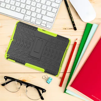 

Case For iPad 10.2 2019 7 7th gen A2200 A2197 funda Heavy Duty Cover 2 in 1 Hybrid TPU+PC Rugged Durable Stand Shell +Film+Pen