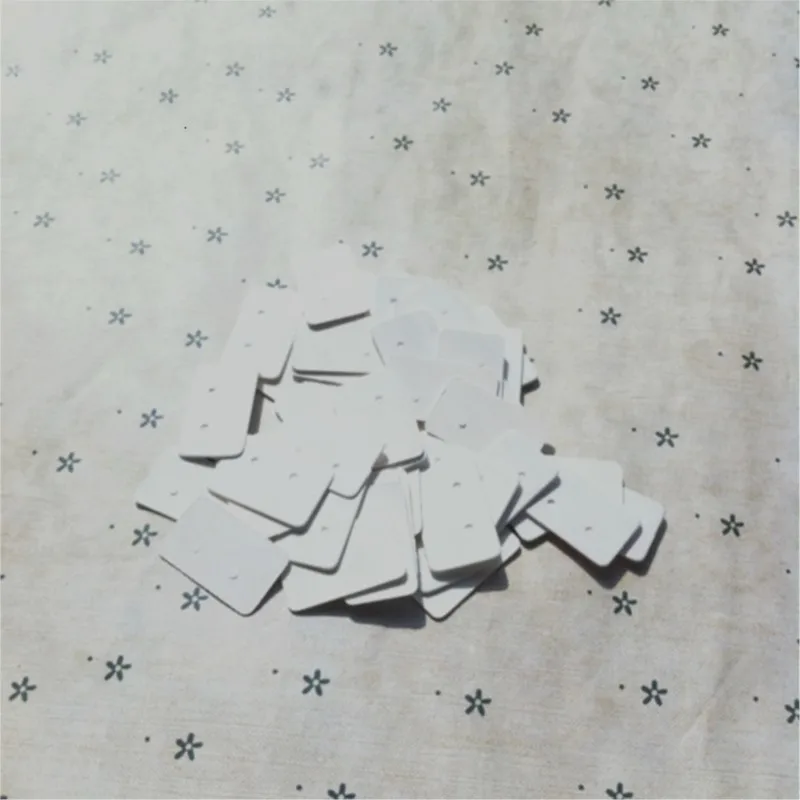 Time Bronze Manual Ornaments White Color Cardboard Packing Ear Nail Card 1.5*2.5cm | Дом и сад
