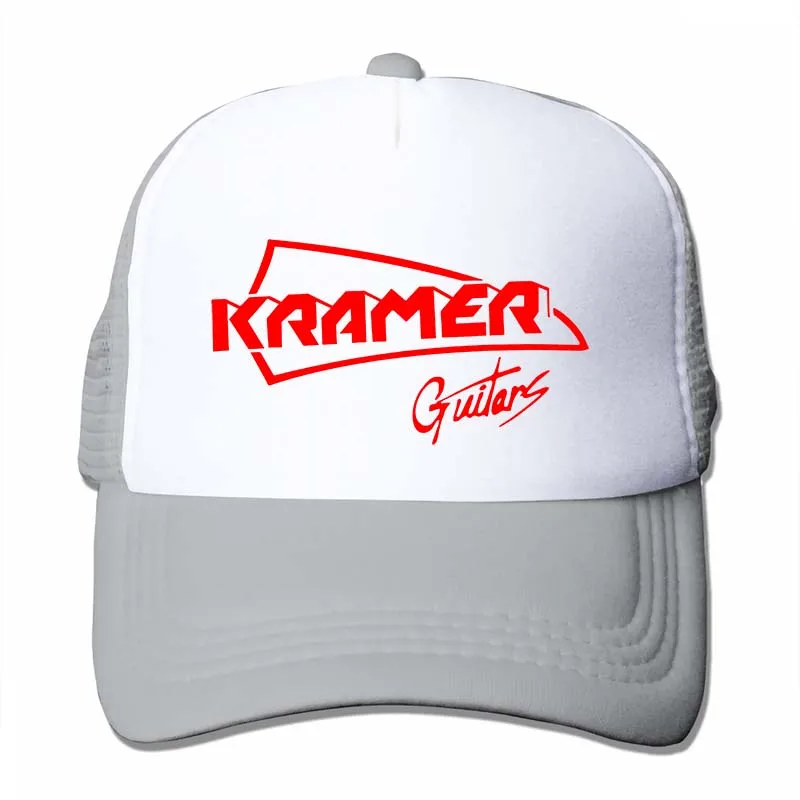 Kramer Guitar бейсболка с логотипом для мужчин и женщин Кепка-Дальнобойщик модная Регулируемая Кепка - Цвет: 4-Gray