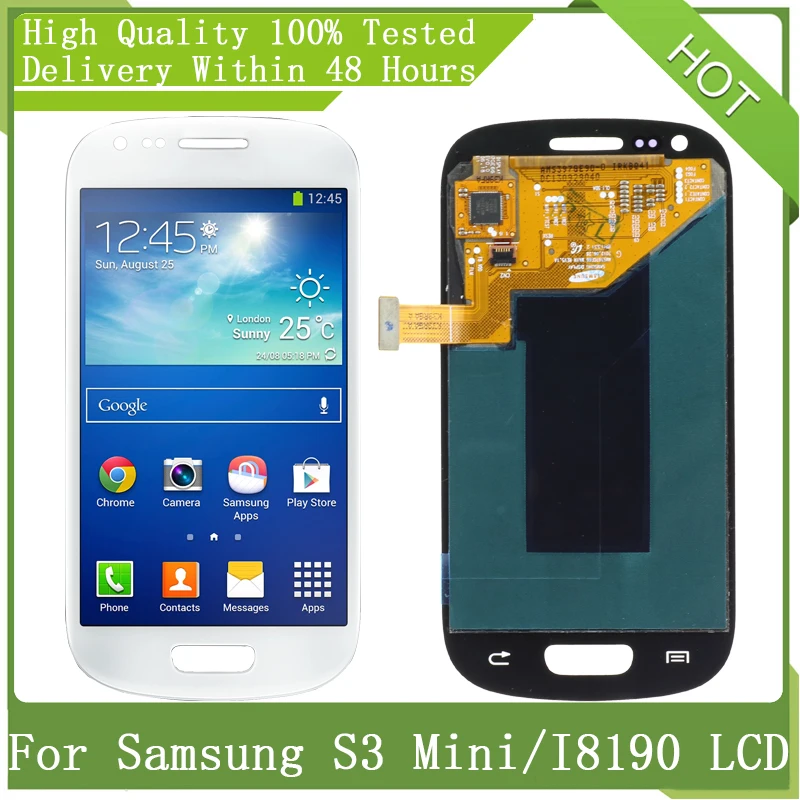 ЖК-дисплей для SAMSUNG Galaxy 4 0 &quotSuper AMOLED S3 Mini GT-i8190 i8195 i8200 сенсорный дигитайзер в сборе с