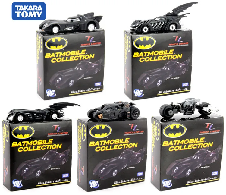 Оригинальные TAKARA TOMY Бэтмен металлический Бэтмобиль колесница коллекционные модели автомобилей из сплава игрушки с подарочной коробкой игрушки для детей
