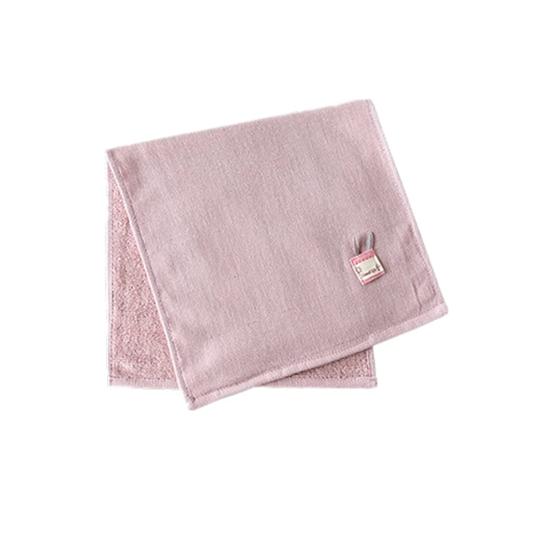 Light Purple 25x50 см мультяшная Моющаяся Ткань Милая чашка Кролик хлопок Мягкий абсорбирующий Домашний ребенок детское полотенце для рук и лица - Цвет: Light Purple