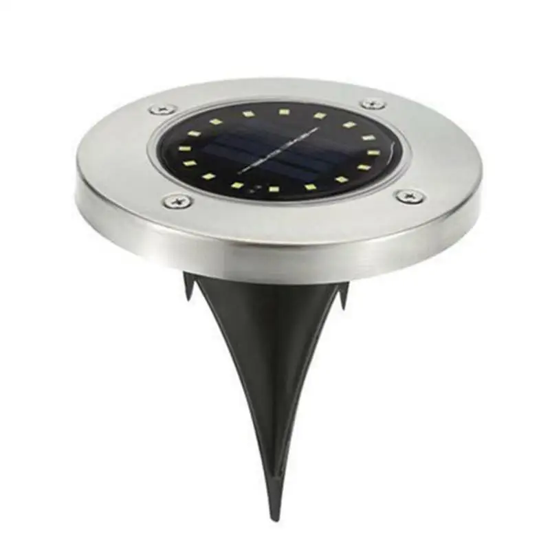 VKTECH 1/4 шт. 20LED Солнечный Скрытая лампа IP65 Водонепроницаемый дорожный огни Открытый Сад Путь декор для подземных ламп освещения тротуара - Испускаемый цвет: 1pc White
