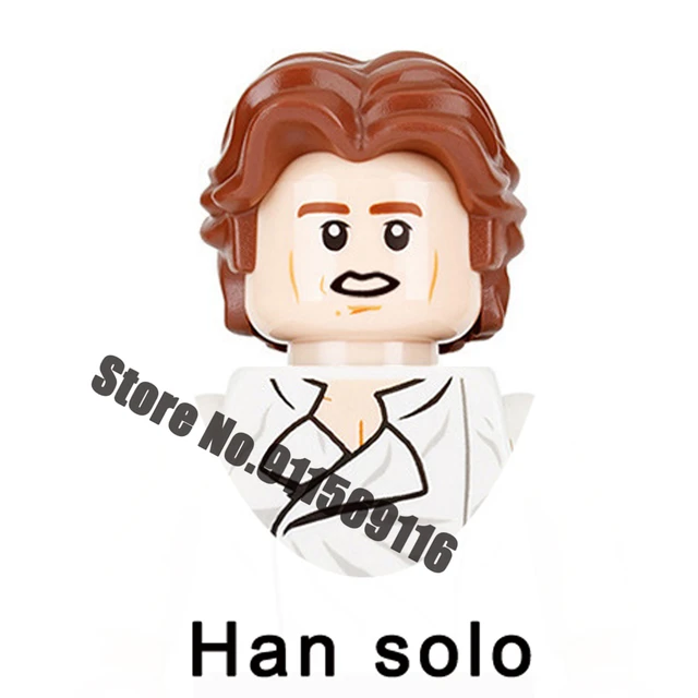 Jar Jar Binks Chewbacca Tusken Raider Han Solo Building Blocks Jawas Leia Ewoks Amidala Gamorrean Star Brick Figure Wars Toys PG707