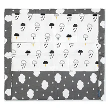 Hanging Multi-pockets Bed Organizer 60*50cm Multi-layer Multifunctional Storage Bag Cartoon Crib Baby Supplies
