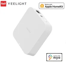 

New 2020 Newest Yeelight Intelligent Gateway Mesh Version WIFI Dual Mode For Apple Homekit Smart Mobile Phone Yeelight App