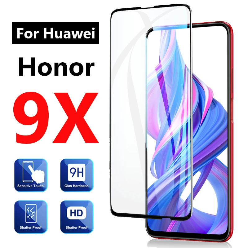 Полное покрытие стекло для huawei Honor 9x Pro Защитная пленка для экрана Huwei Honer x9 9 x pro 9xpro закаленное стекло