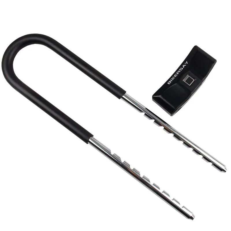 

Smart Fingerprint Anti-theft Bicycle U-Lock Extra Long Lock Quick Unlock 1*U-lock + 1*Mechanical key + 1*Cable