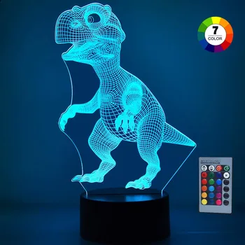 

3d Night Light For Children Led Strip Light With Remote Control Lighting Table Desk Decoration Lamp 7 Led Colors G4