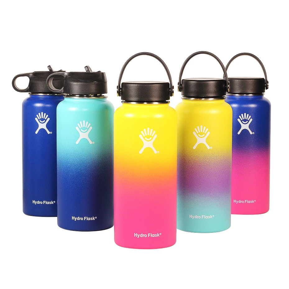 yellow water bottle hydro flask