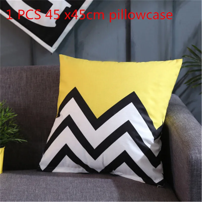 C 1PCS 45X45CM Белая Подушка с подкладкой из хлопка для дивана, автомобиля, мягкая подушка, вставка из полиэстера в полоску для автомобиля, декоративная подушка для дома - Цвет: C 1PCS 45X45CM