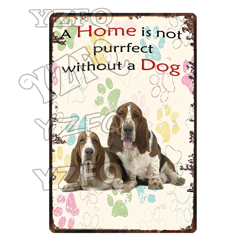 Warning Beware Attack Cat Watch Dog on Duty Pet Metal Plate Wall Pub Restaurant Home Art Decor Iron Poster Cuadros DC-5483A - Цвет: DC-5489