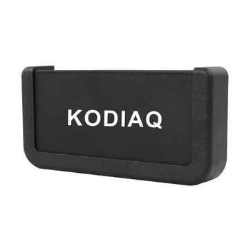 

Car Storage Box for Skoda Kodiaq Car Paste Type Storage Box Multifunction PU Leather Protable Organizer Boxes