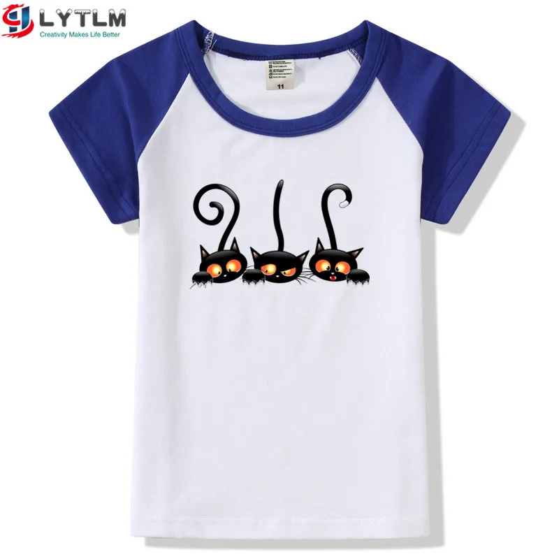 LYTLM/Одежда для маленьких девочек футболки для девочек с принтом животных футболка для мальчиков 10-12 лет летняя футболка корейские топы для девочек в стиле Харадзюку