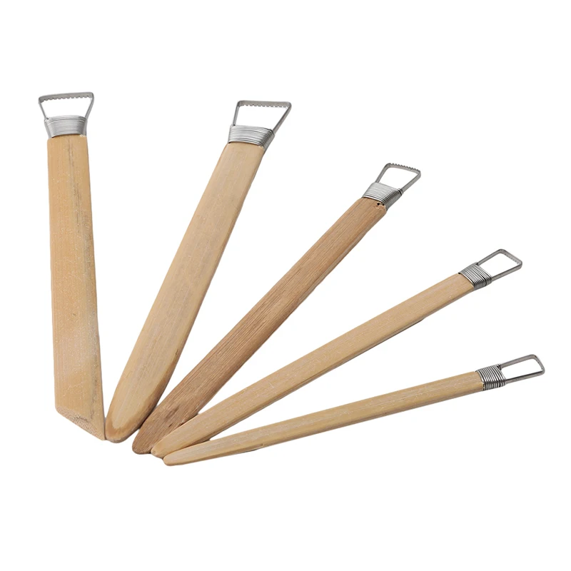 Professional Bamboo Polymer Clay Tools Pottery Ceramic Scraper Modeling Carved Sludge Sculpture Tools Hobby Supplies