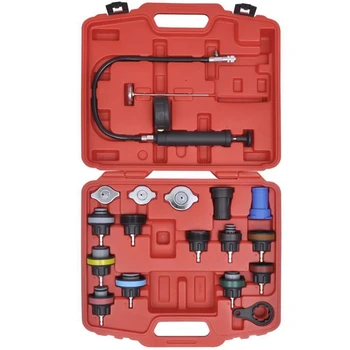 

Radiator Pressure Compression Tester Kit 18Pc Cooling System Leak Detector Tool