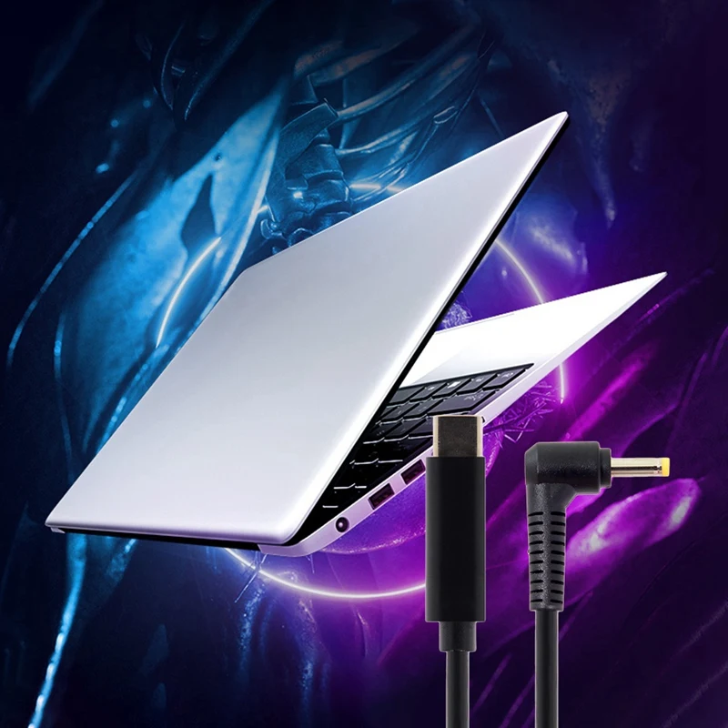 DC 4,0*1,7 мм Мощность PD кабель для зарядки 18-20V постоянного тока до Тип C USB-C Вход для ноутбука Тетрадь