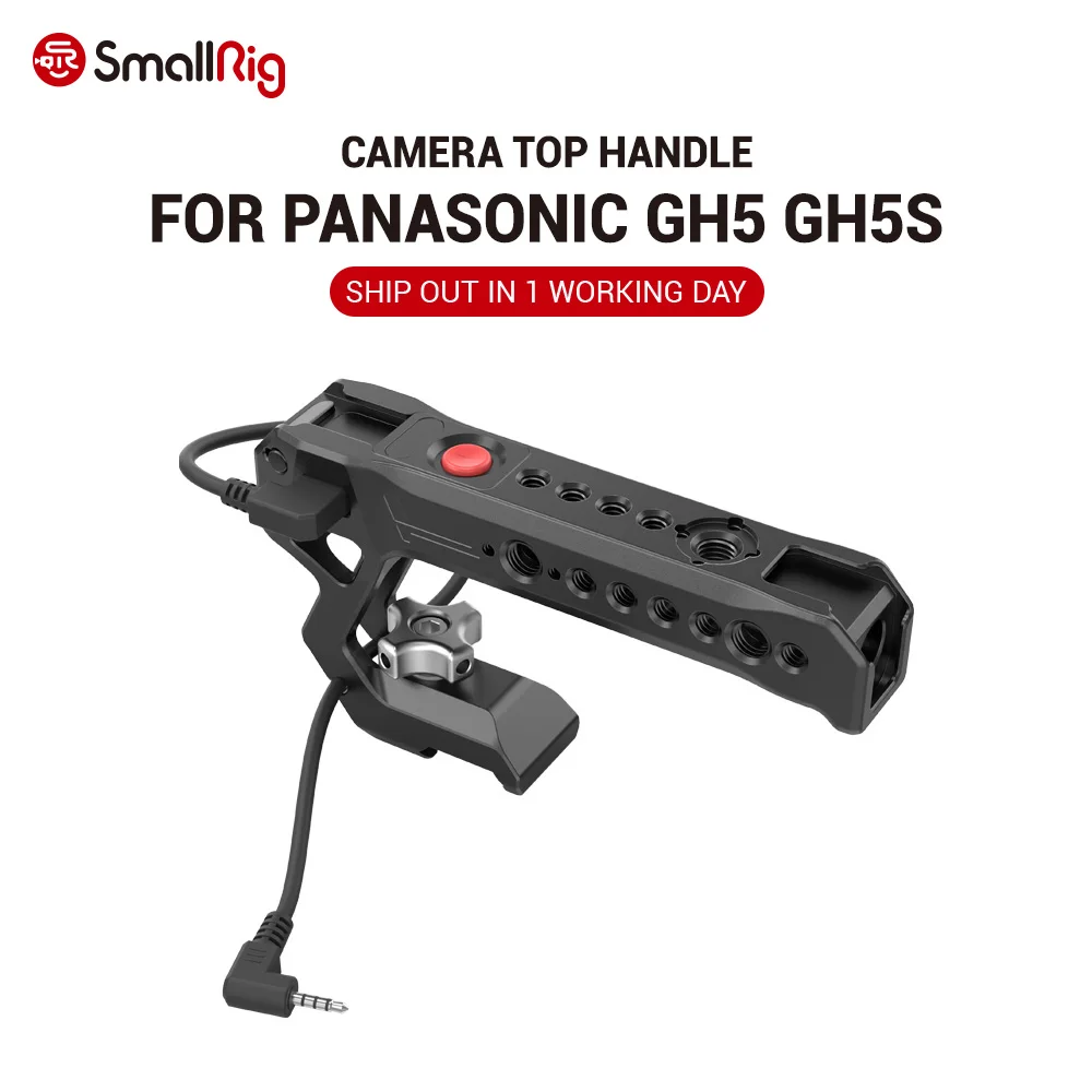 

SmallRig GH5 GH5S Camera QR NATO Top Handle with Record Start / Stop Remote Trigger for Panasonic Mirrorless Cameras 2880
