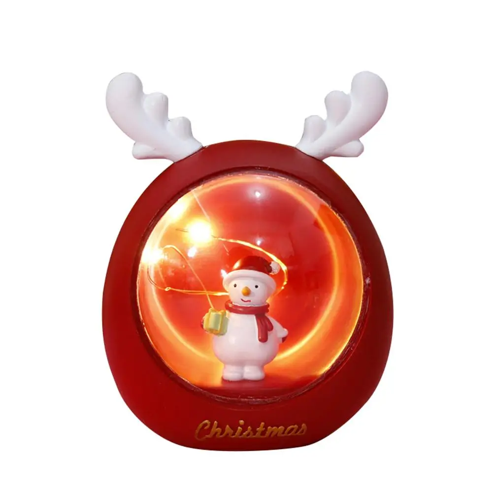 snowman Горячая распродажа Рождественский Снеговик, ночной Светильник Новогоднее украшение из полимера светильник для детской комнаты, декоративный светильник, детский подарок - Испускаемый цвет: snowman