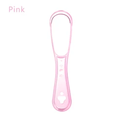 Soft Silicone Tongue Cleaner for Fresh Breath and Oral Hygiene (Pink)