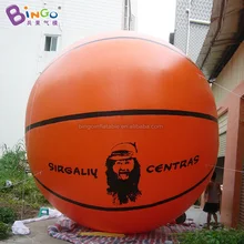 Дизайн, 5 м надувной баскетбольный мяч, ПВХ брезент, наполненный воздухом, гигантская баскетбольная модель, игрушка
