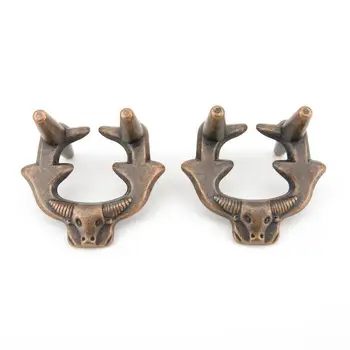 

2Pcs/Set Metal Antler Lock Puzzle Brain Tester IQ Test Kids Educational Toy New