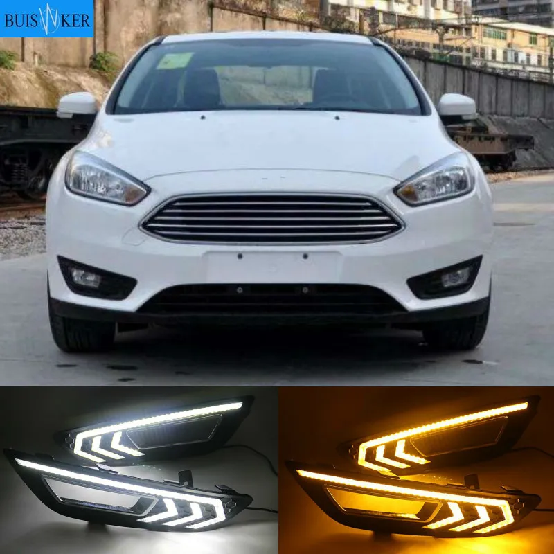 

Дневные ходовые огни для Ford Focus 3 mk3 2015 2016 2017 2018 светодиодный 2 шт.