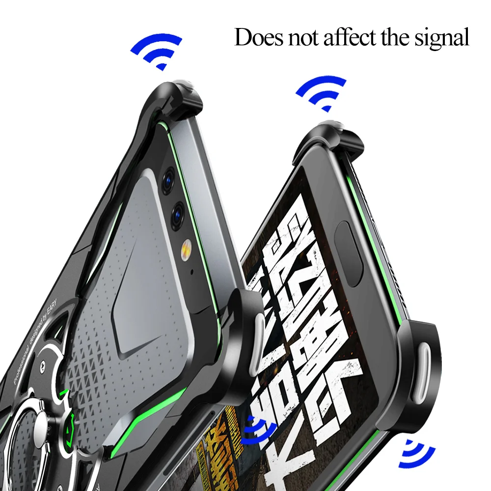 Luxury Xiaomi Cool case Bat Design Batman Back Cover with ring holder metal ring Airbags EVA for Black Shark 3 3pro Metal Case Luxury Xiaomi Cool case Bat Design Batman Back Cover with ring holder metal ring Airbags EVA for Black Shark 3 3pro Metal Case