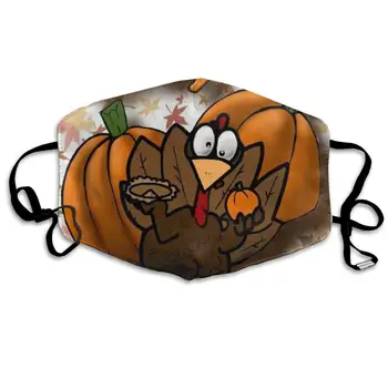 

NiYoung Unisex Breathable Thanksgiving Turkey Mouth Mask, Adjustable Earloop Anti Dust Pollution Face Mask for Running Cycling