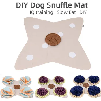 

Pet Nose Training Pad Detachable Fleece Pads Dog Mat Relieve Stress Nosework Puzzle Toy For Relieve Stress Soft Training Blanket
