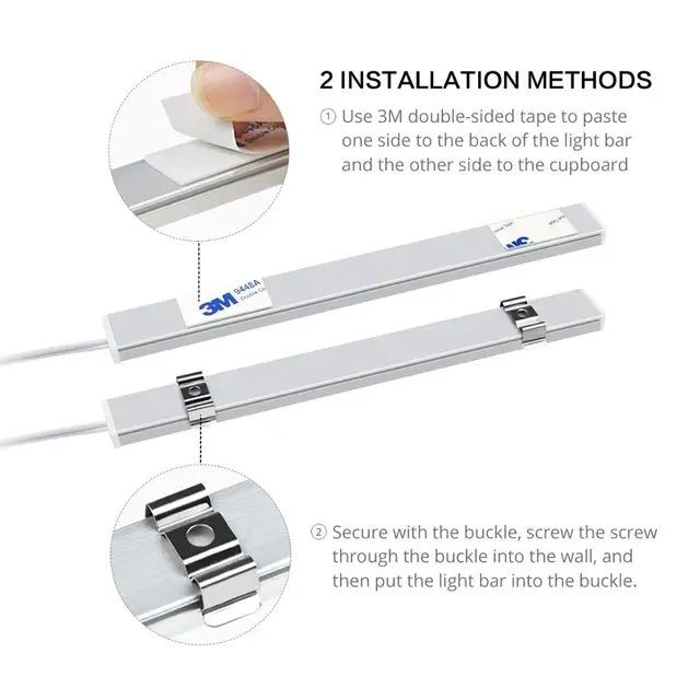 30 40 50cm PIR Motion Sensor Hand Scan LED Night light 5V USB Bar lamp Bedroom Desk lamp Reading home Kitchen Wardrobe Decor 5