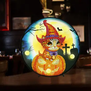 

DIY Diamond Painting Night Light Christmas Gift Decorative Lamp for Children Bedroom