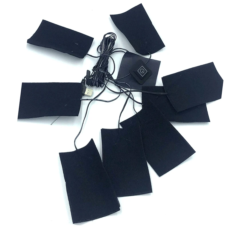 USB Тепловая теплая грелка для тела грелка 8 в 1 Электрический жилет нагреватель тканевая куртка